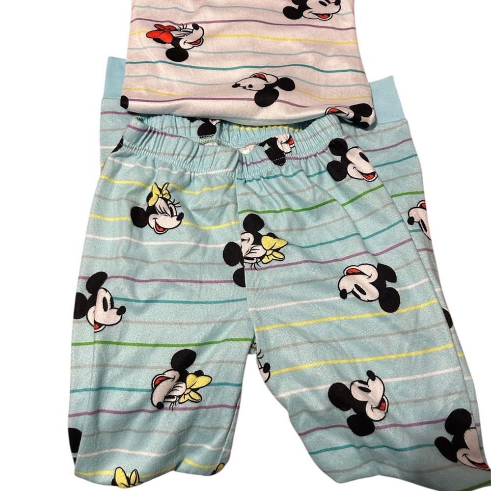 Disney Mickey Mouse Kids Pajamas - Blue and White Size 10 - Picture 1 of 3